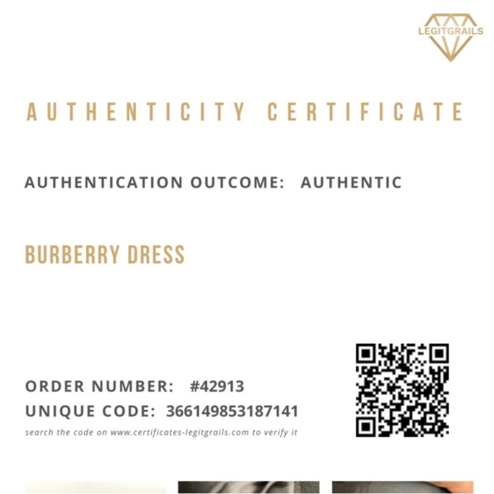 Burberry 100% Wool Black Sheath Dress Vintage Authenticated Size 8 - Picture 12 of 12